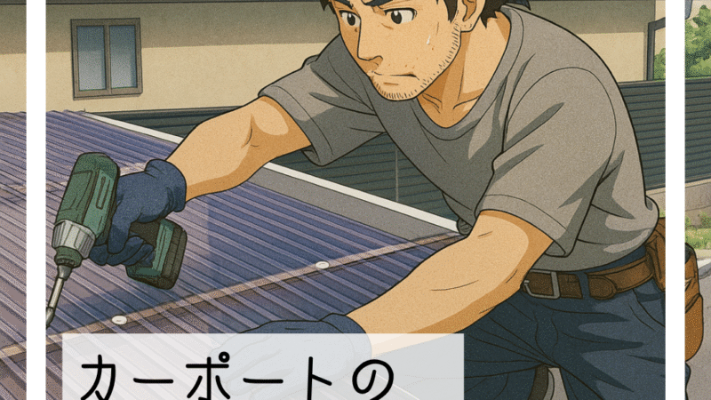 🔧カーポートの波板を張替えました！見た目も耐久性もバッチリ✨🔧