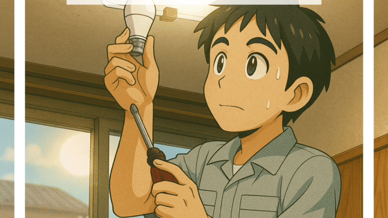 💡【豊能町】玄関の電球を昼光色に交換しました💡