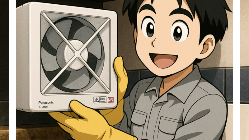 🔧【猪名川町】換気扇のシャッター故障で交換対応！在庫品でスピード施工🔧