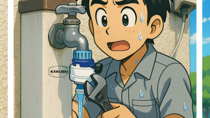 🔧【猪名川町】立水栓の水が止まらない!? コマパッキン交換で解決しました✨🔧