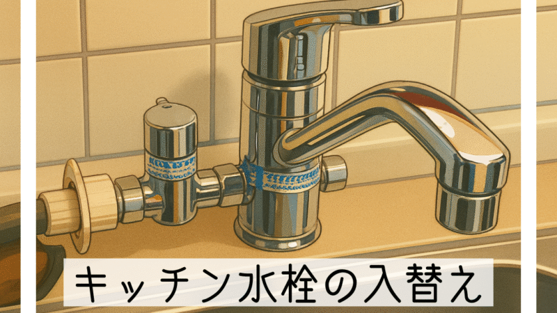 🔧猪名川町でキッチン水栓の交換工事|水の飛び散り解消&見た目もスッキリ!🔧