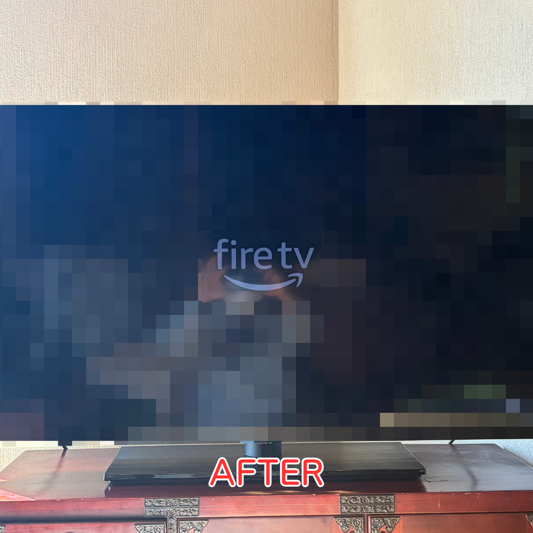 川西市 テレビ 買い替え 新テレビ設置後状況