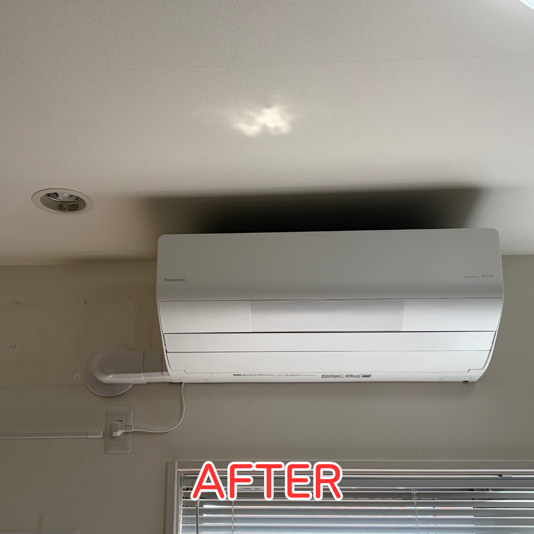 川西市 エアコン入替工事 室内機 設置完了前状況