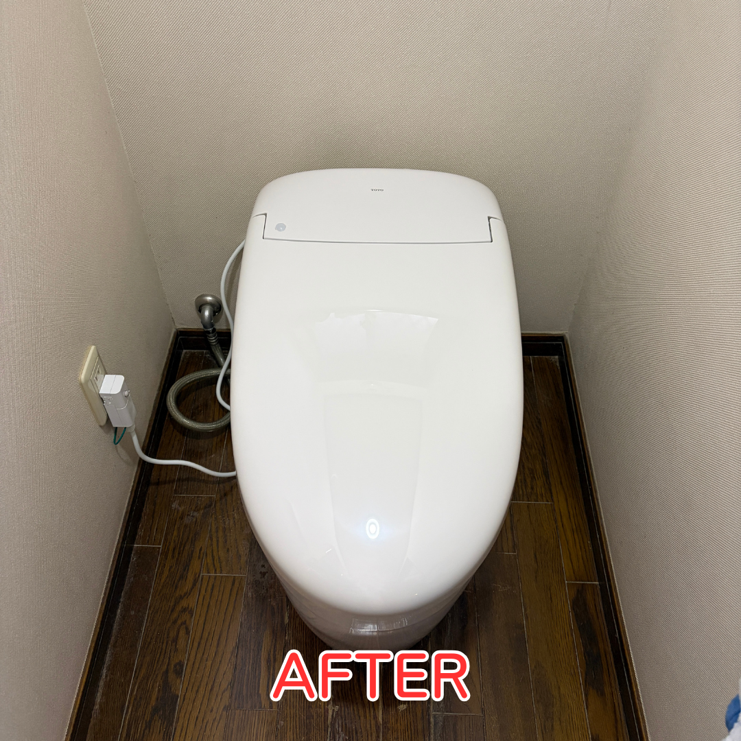 川西市 トイレ 入替工事 設置完了状況