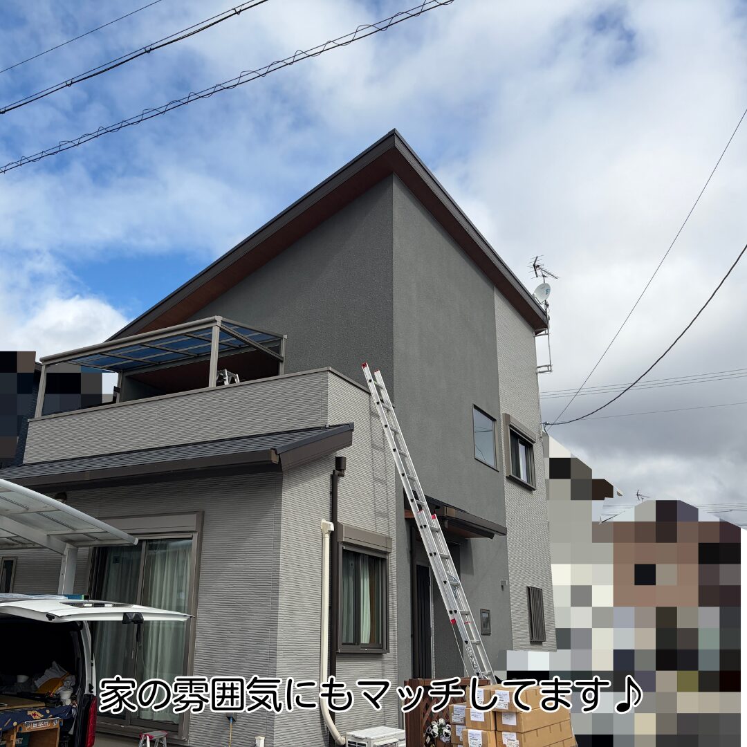 亀岡市 ベランダサンルーム 増設工事 外観確認作業中