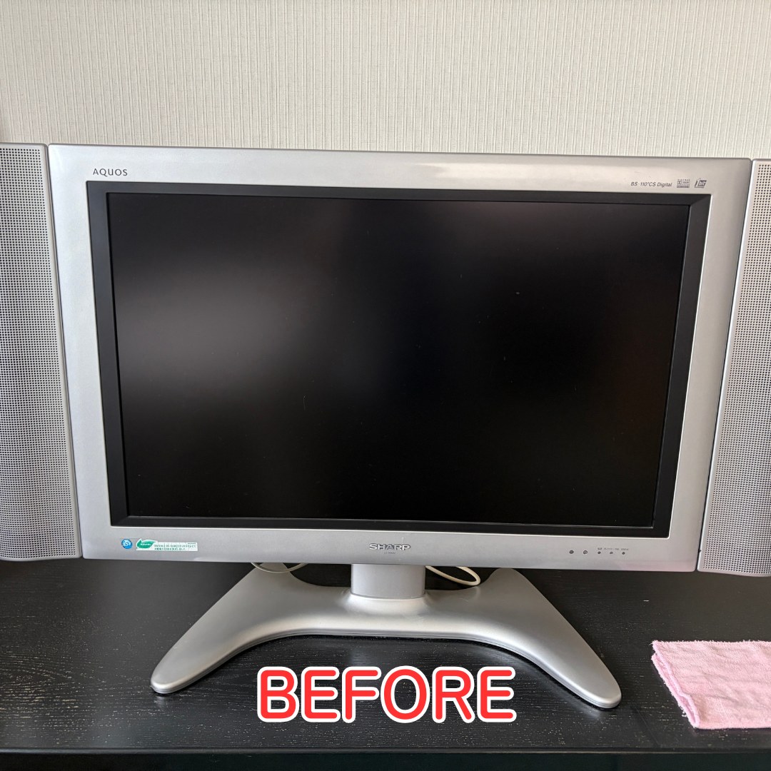 猪名川町 シャープ液晶テレビ 入替 施工前状況
